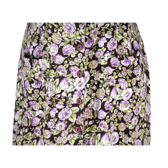 Vintage Rampage R Wear Dress Floral Print Rayon Button-Up Sleeveless Pockets - Picture 3 of 10